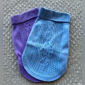 Set of TWO pet sweaters! Only used once!